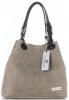 GEANȚĂ DIN PIELE shopper bag Vittoria Gotti maro pământiu V80047